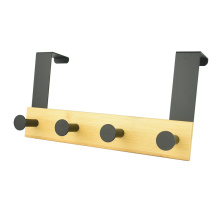 Factory Wooden Door Hook Towel Rack Kitchen Cupboard Hanging Rack Hat Clothes Coat Cloth Over The Door Hook